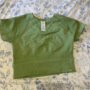 JoyLab Ribbed Green Tee